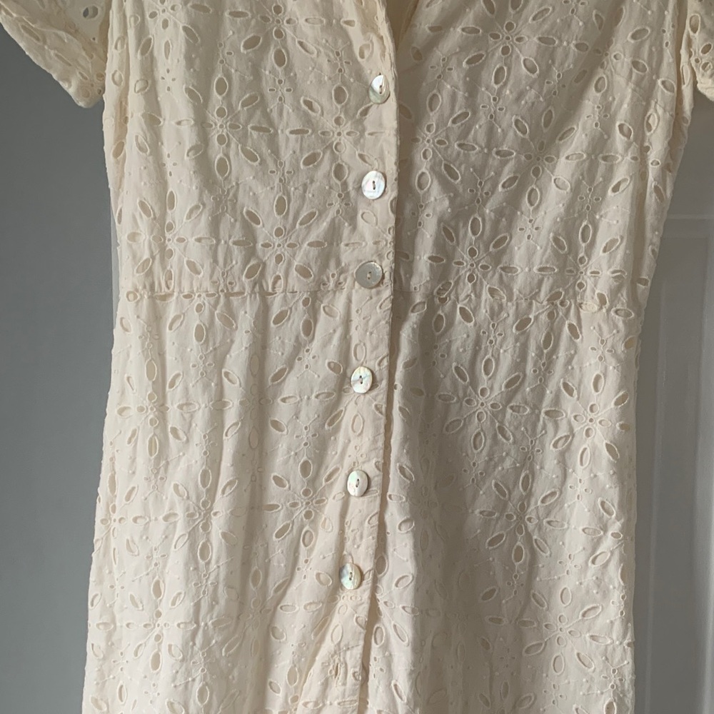 Wilfred Cream Eyelet Dress - Picture 4 of 12